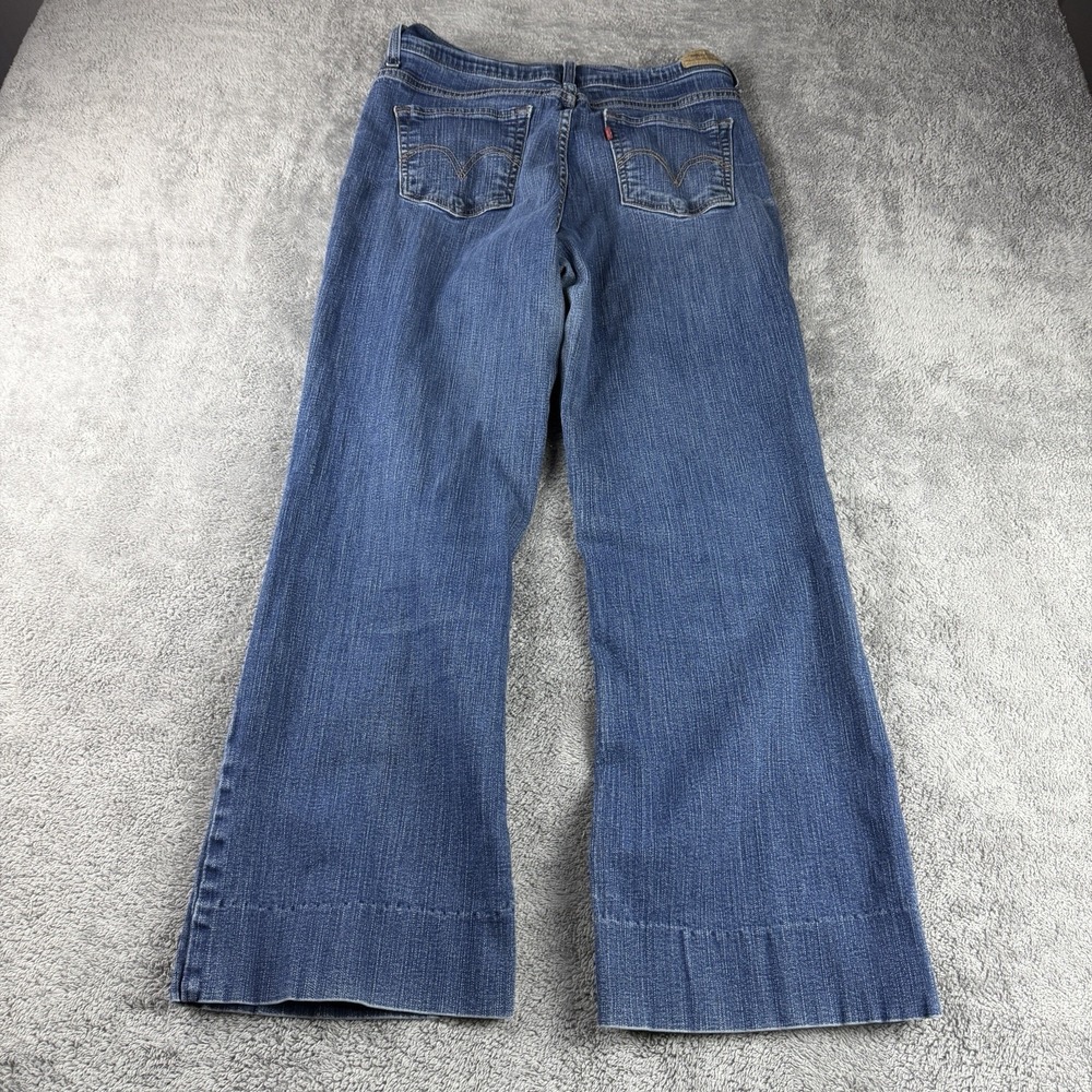 Levis 512 Perfectly Slimming Boot Cut Jeans Womens 30x27 Blue Medium Wash - Picture 11 of 15